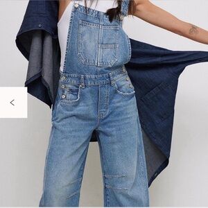 We The Free Good Luck Barrel Overalls